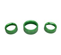 Decorazioni Interni Auto Compatibile Con Chrysler Per 300 300S 2015 2016 2017 2018 2019 2020 2021 3 Pezzi AC Aria Condizionata Interruttore Pulsanti Manopole(Green)