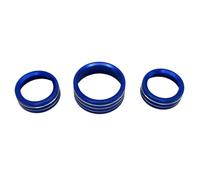 Decorazioni Interni Auto Compatibile Con Chrysler Per 300 300S 2015 2016 2017 2018 2019 2020 2021 3 Pezzi AC Aria Condizionata Interruttore Pulsanti Manopole(Blue)