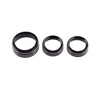 Decorazioni Interni Auto Compatibile Con Chrysler Per 300 300s 2015 2016 2017 2018 2019 2020 3 Pezzi Pulsanti Interruttore Volume AC CD Auto Rifinitura(Black)