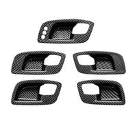 Decorazioni Interni Auto Compatibile Con Dodge Per Charger 2016 2017 2018 2019 2020 2021 Adesivo Rifinitura Copertura Ciotola Maniglia Porta Auto Decorazione Interni(Black)