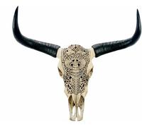 Decorazioni Medievali, Decorazioni Murali Con Corna Lunghe, Cabeza De Vaca, Teste Di Animali In Ottone, Teschio Di Longhorn, Decorazioni Murali Con Corna Di Toro, Testa Di Teschio Di Corno Lungo, Tesc