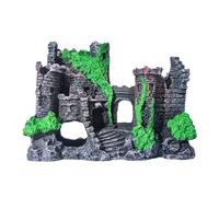 Decorazioni medievali in resina per acquario, decorazione per acquario, castello, acquario, resina, decorazione per acquario, decorazioni medievali in resina, rifugio castello per acquario, rettili