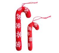Decorazioni Natalizie a Bastoncini di Zucchero, Bastoncini di Zucchero Realistici per Albero di Natale, Ghirlanda e Decor in Feltro Festive per Caminetti Pareti Famiglie e Amici