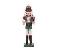 Decorazioni natalizie a forma di Nutcracker in legno da 36 cm, ornamento natalizio da collezione a forma di Nutcracker, soldato, per tavolo, scrivania, mensola, caminos, decorazione per la casa