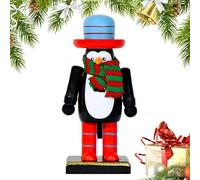 Decorazioni Natalizie a Forma di Personaggio - Piccoli Soldatini di Legno da Scrivania per le Feste,Sculture Arredo per Party Libreria Camera Ingresso Soggiorno