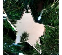 Decorazioni Natalizie A Forma Di Stella - Confezione Da 10 X 7Cm - Vari Colori