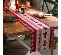 Decorazioni Natalizie Addobbi Runner Natalizio da Tavolo Cucina Casa Tavola Moderno Natalizi Interno Natale Esterno Decorazione Centrotavola Christmas Decorations Natalizia Accessori Regalo Rosso
