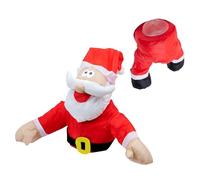 Decorazioni natalizie animate per esterni e interni, Babbo Natale e renna che sfondano la finestra, resistenti alle intemperie, decorazione per cortile per casa e giardino