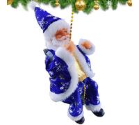 Decorazioni Natalizie Babbo Natale - Babbo Natale Elettrico Che Una Catena | Decorazioni Bambola Bianca Barba per Casa Interni FESTIVITÀ Camera Bambini Ragazzo Ragazza Asilo