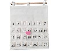 Decorazioni natalizie, calendario dell'Avvento natalizio con tasche Calendari dell'Avvento da appendere alla parete in tessuto per la decorazione del conto alla rovescia di Natale in casa