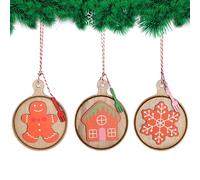 Decorazioni natalizie | Ciondolo a forma di di neve 3 pezzi | Ornamento per albero di Natale, per la finestra L Mensola per il tavolo soggiorno casa vacanze L interno