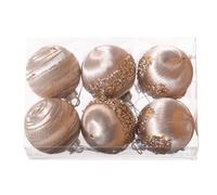 Decorazioni natalizie colorate set di 6 palline di Natale in diverse misure