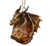 Decorazioni natalizie con ciondolo a forma di drago in 2D