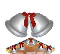 Decorazioni natalizie con palline gonfiabili | Campana Gigante Gonfiabile Natale,2 Pezzi Decorazione per Portico Giardino Sala Patio
