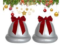 Decorazioni natalizie con palline gonfiabili - Decorazione natalizia a gonfiabile in PVC per esterni - Coppia di feste stagionali per giardino terrazza soggiorno