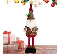 Decorazioni Natalizie con Pupazzo di Neve, Figura in Piedi di Babbo Natale | Pupazzo di Neve di Natale con Gambe allungabili Decorazione Pupazzo di | Figura in Piedi del di per Porta