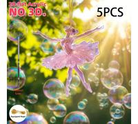 Decorazioni natalizie da appendere a forma di ballerina 2D per festeggiare