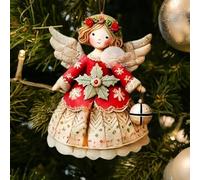 Decorazioni natalizie da appendere, calde e carine, natalizie 2D, che migliorano rapidamente le festività, adatte per riunioni di familiari e amici che portano gioia. Decorazione ogni angolo (E