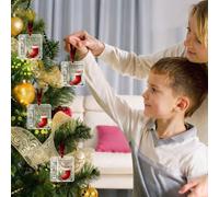 Decorazioni natalizie da appendere, ciondolo natalizio da appendere per portafogli (D, 10 cm)