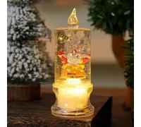 Decorazioni natalizie Decorazione per feste di Natale: Candela riempita d'acqua a LED Ornamento perfetto per le vacanze con capacità d'acqua 50 ml (D, 12 x 5 x 5)