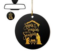 Decorazioni natalizie della Natività,Ornamenti della Natività | Ornamenti natalizi cristiani Natività acrilica - Decorazioni natalizie, decorazioni per presepe per feste, festival, Capodanno, finestra