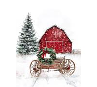 Decorazioni Natalizie Dipingere Con I Numeri Adulti Kits La casa, Pittura Bambini bianco, Fai Da Te Paint By Numbers Colori Acrilici, Inverno Natale Decorazioni Casa, Senza Cornice 60x80cm p-50