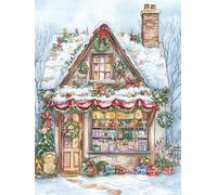 Decorazioni Natalizie Dipingere Con I Numeri Adulti Kits La casa, Pittura Bambini Natale, Fai Da Te Paint By Numbers Colori Acrilici, Inverno Natale Decorazioni Casa, Senza Cornice 60x80cm p-56