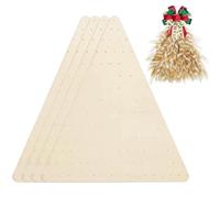 Decorazioni Natalizie, Ghirlande con Fori 4 Pezzi 20 x 20 x 16 Cornice per Ghirlanda Triangolare in Legno Forma Decorativa Fai da Te per Halloween e Natale, Decorazioni per la casa, Porte e Pareti