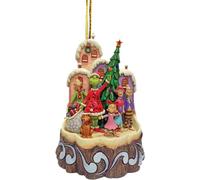 Decorazioni natalizie Grinch, ornamenti da appendere all'albero di Natale, ornamenti da appendere per albero di Natale, decorazioni divertenti verdi per casa, vacanze, feste, regali (Z)