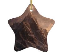 Decorazioni natalizie in ceramica a forma di stella WHJSSF Stars Over The Mountains stampa per decorazioni natalizie in centri commerciali, supermercati e case