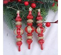Decorazioni natalizie in plastica a forma di zucca, perfette per appendere l'albero stagionale e per esporre le vacanze, realizzate per durare attraverso più stagioni festive