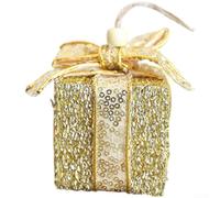 Decorazioni natalizie in schiuma, sacchetti regalo ornamenti sotto l'albero rosso paillettes dorate (3 pezzi oro pagamento)