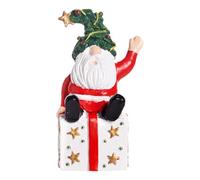 Decorazioni Natalizie Nani Da Giardino - Decorazione Fate Babbo Natale - Statua in Resina Decorazione Adorabile per Casa Vacanze da Interno ed Esterno Giardino