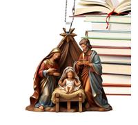 Decorazioni natalizie, ornamenti per presepe, ornamenti da appendere alla nascita di Gesù, NativitàStabile Santa nascita Gesù Cristo, per feste di Natale, decorazioni per la casa