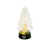 Decorazioni Natalizie Particolari Elegante ornamento da tavolo in vetro smerigliato per esposizione festiva e stagionale