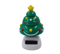 Decorazioni natalizie per cruscotto | Ornamento per interni auto oscillante automatico | Decorazione cruscotto solare natalizia, giocattolo per auto solare oscillante per la decorazione 'ufficio domes