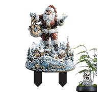 Decorazioni natalizie per esterni - Insegne natalizie per il giardino | Pali da giardino di Natale | Decorazioni natalizie per l'aperto | Pali da giardino di Natale | Segnali acrilici