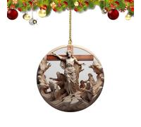 Decorazioni Natalizie Per Il Presepe - Decorazioni Religiose In Acrilico 2D, Per Il Natale Cristiano,Per Albero Da Giardino Pasqua Feste Libreria Interno Auto Maniglia Porta Rami