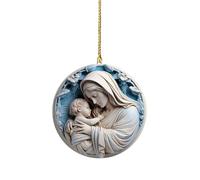 Decorazioni Natalizie Per Il Presepe | Pendente Festivo in Acrilico 2D - Decorazioni Di Gesù Per Albero Di Natale - per la Casa la Libreria l'Interno Auto la Maniglia Porta i Rami e Altro