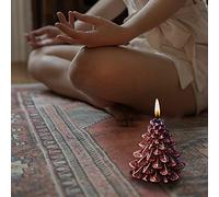 Decorazioni natalizie per interni per la casa, decorazioni natalizie per interni, candela profumata in cera di soia, altezza 9,6 cm, regalo di compleanno per inaugurazione della casa (rosso, taglia