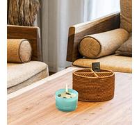 Decorazioni natalizie per la casa, aromaterapia, candela profumata in vetro, decorazione per la casa, decorazione per la camera da letto, regalo di compleanno (blu, taglia unica)