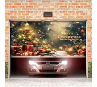 Decorazioni natalizie per la casa Rendi il tuo garage il discorso della città questo Natale con uno striscione oversize 188. 97x82. Banner da 170,2 cm (B, A)