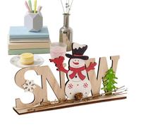 Decorazioni Natalizie Per Mensola | Centrotavola Babbo Natale E Pupazzo Di Neve | Decorazioni Natalizie In Legno Per La Casa - Per Bagno Cucina Vacanze Inverno Camera Da Letto Stanza Cabina Collega Fa