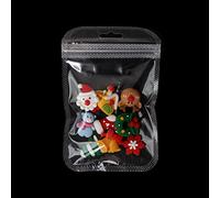 Decorazioni natalizie per nail art in resina calzino alce albero di Natale fette fiocco di neve gioielli per unghie vacanze forniture manicure fai da te gioielli per unghie di Natale per unghie