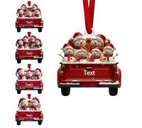 Decorazioni natalizie personalizzate, ornamenti festivi in acrilico, decorazioni natalizie per la famiglia incidibili con 2-8 nomi Regali unici per Natale, famiglie e coppie