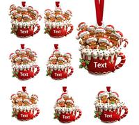 Decorazioni natalizie personalizzate, ornamenti festivi in acrilico, decorazioni natalizie per la famiglia incidibili con 2-8 nomi Regali unici per Natale, famiglie e coppie