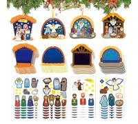Decorazioni Natalizie Presepe | Cartoni Animati | Set Presepe con Carte e Decorazioni,per Bambini Adulti Ragazzi Progetti Creativi Natale Completo