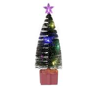 Decorazioni natalizie Regali per le donne Albero di Natale Statua Luce Albero di Natale in miniatura Ornamenti decorativi da scrivania