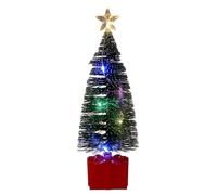 Decorazioni natalizie Regali per le donne Albero di Natale Statua Luce Albero di Natale in miniatura Ornamenti decorativi da scrivania