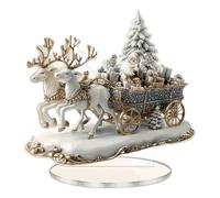 Decorazioni Natalizie Scrivania per le vacanze Bohemian Sleigh in acrilico piatto per anziani